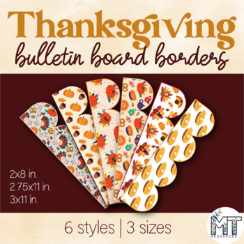 Preview of Thanksgiving Bulletin Board Borders