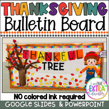 Preview of Thanksgiving Bulletin Board | Fall Decor | Gratitude Activities