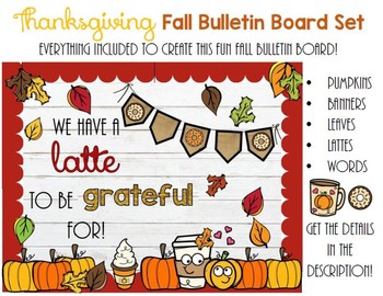 Preview of Thanksgiving Bulletin Board For Fall