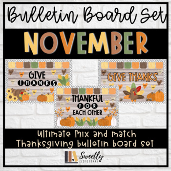 Preview of Thanksgiving Bulletin Board Kit
