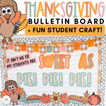 Preview of Thanksgiving Bulletin Board |  November Bulletin Board With Student Photos!