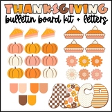 Retro Thanksgiving Bulletin Board Kit with Bulletin Board Letters