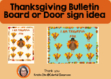 Thanksgiving Bulletin and door sign Idea