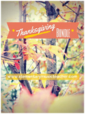 Thanksgiving Bundle: 6 movement songs with activities!