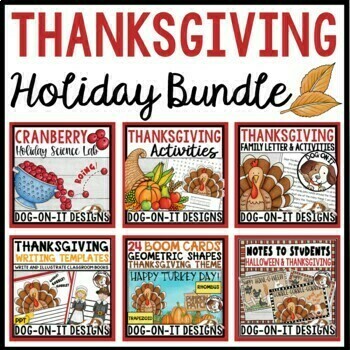 Preview of Thanksgiving Bundle | Boom Cards  | STEM  | Letter to Students and Parents