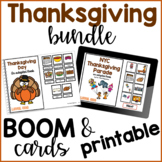 Thanksgiving Bundle: Boom Cards and Printable