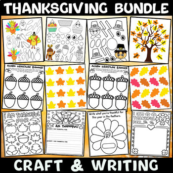 Thanksgiving Bundle: Coloring Pages, Dot to Dot, Tracing, Writing ...