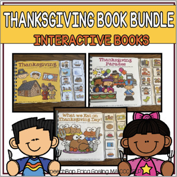 Preview of Thanksgiving Bundle - Interactive Books to help Learn about Thanksgiving!