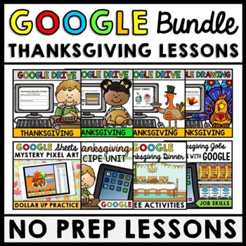 Preview of Thanksgiving Bundle - Special Education - Life Skills - GOOGLE - Digital