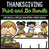 Thanksgiving Bundle - Special Education - Life Skills - Pr