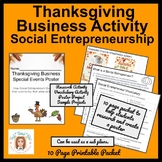 Thanksgiving Business Activity Packet - How Social Entrepr