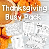 Thanksgiving Busy Pack