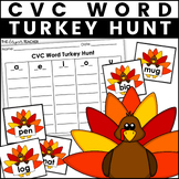 Thanksgiving CVC Word Sort Turkey Phonics Center Activity