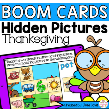 Preview of Thanksgiving CVC Words | Digital Game Boom Cards