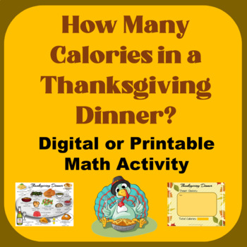 Preview of Thanksgiving Calorie Count - How Many Calories in Thanksgiving Dinner Digital