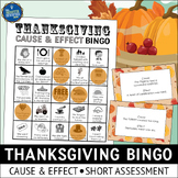 Thanksgiving Cause and Effect Bingo Game
