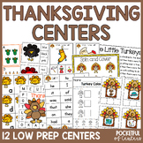 Thanksgiving Centers Kindergarten Math and Literacy Activities