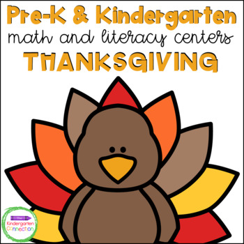 Thanksgiving Centers and Activities for Pre-K/Kindergarten | TpT