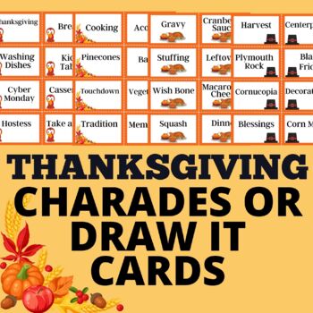 Thanksgiving Games - Classroom Parties, Indoor Recess, Family Fun and More!