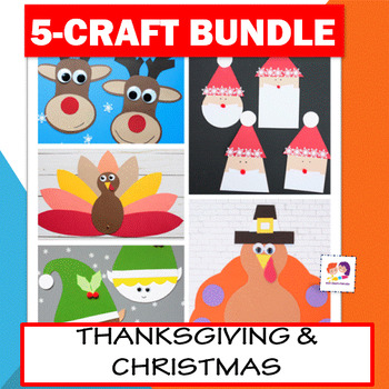 Preview of Thanksgiving / Christmas 5 Crafts Bundle