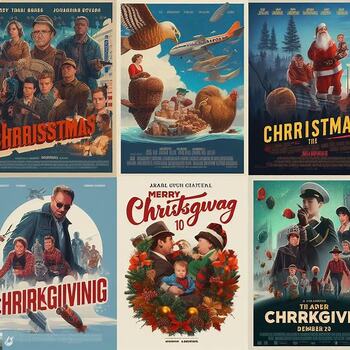 Preview of Thanksgiving/Christmas Holiday Movies Viewing Guide BUNDLE