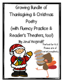 Thanksgiving & Christmas Poetry Growing Bundle Fluency Pra