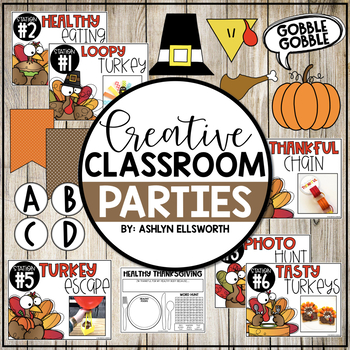 Preview of Thanksgiving Classroom Party Pack