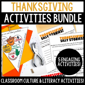 Preview of Thanksgiving Classroom Activities Bundle
