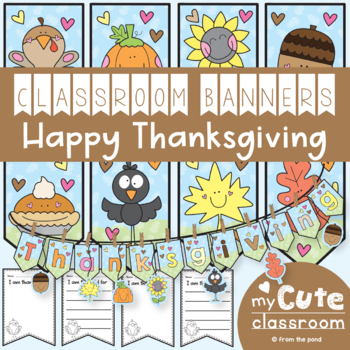 Preview of Thanksgiving Classroom Banner