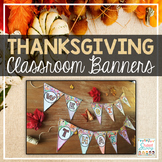 Thanksgiving Classroom Banners - Zen Doodles - Thanksgivin