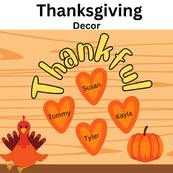 Preview of Thanksgiving Classroom Decor | Bulletin Board