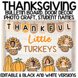 Thanksgiving Classroom Decor | Turkey Photo Craft Bulletin