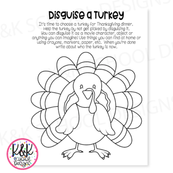 Thanksgiving Classroom Party Activities | Roll a Turkey | Disguise a Turkey
