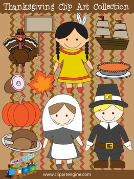Preview of Thanksgiving Clip Art Collection