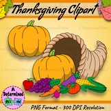 Thanksgiving Clip Art - Cornucopia | Plymouth Rock | Mayflower