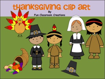 Preview of Thanksgiving Clip Art Pack