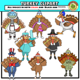 Thanksgiving Clip Art Turkeys in Disguise