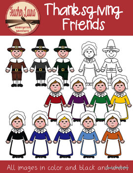 Thanksgiving Clipart by Teacher Laura | TPT