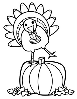 cute thanksgiving clip art black and white