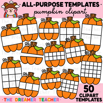 Preview of Thanksgiving Clipart Pumpkin Templates