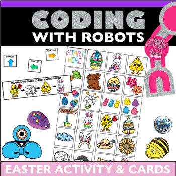 Preview of Easter Coding Activity BeeBot Mat Code and go Mouse Activities Lesson Plans