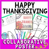 Thanksgiving Collaborative Poster -  Teamwork Activity - B