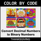 Thanksgiving Color by Code - Binary Numbers