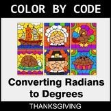 Thanksgiving Color by Code - Converting Radians to Degrees