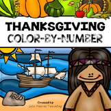 Thanksgiving Math Activities (Thanksgiving Color by Number)