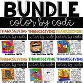 Thanksgiving Color by Number - Addition Subtraction Multip