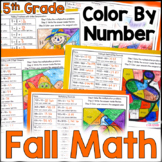 Thanksgiving Color by Number - November & Fall Coloring Pa