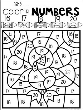 Number Sheets 11 20 Coloring Pages