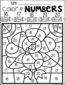 11 Free Thanksgiving Color By Number Pages For Kids