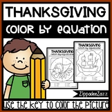 Thanksgiving Color by Numbers Color by Sum